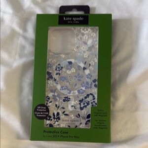 kate spade Blue Floral Protective Case for iPhone 2024 Pro Max